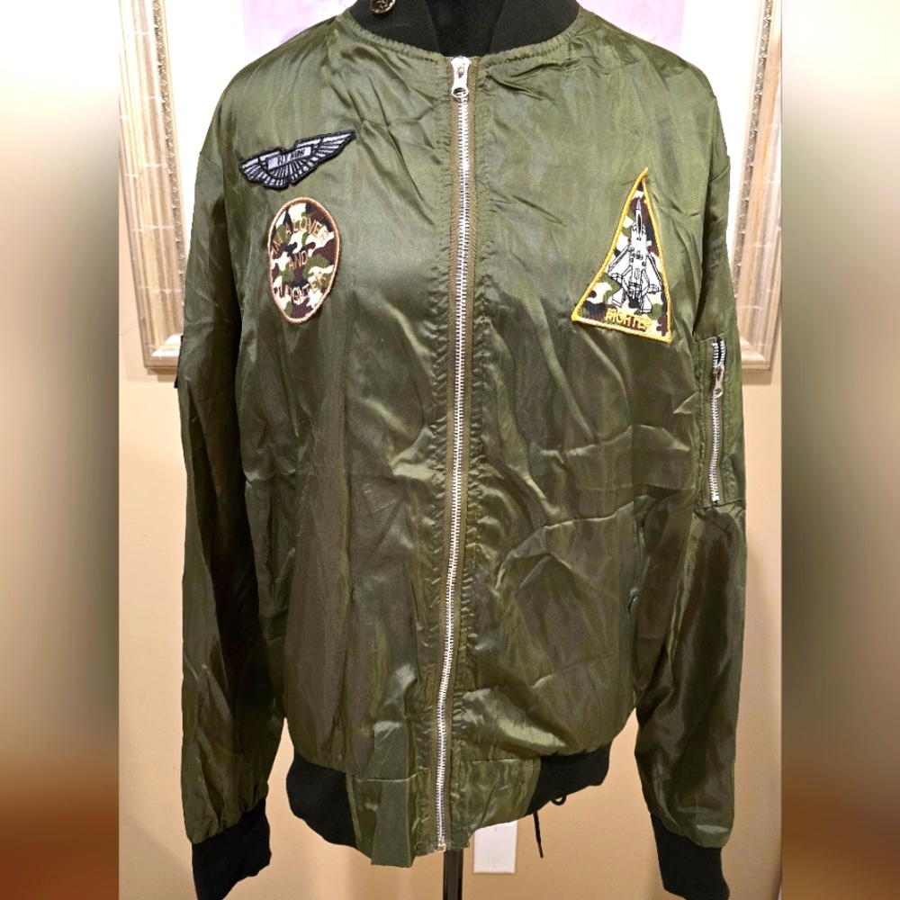 Men's Bomber Jacket Brooklyn Standard Size Medium